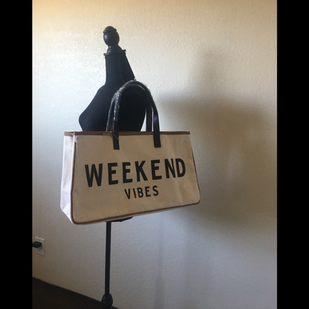 Santa Barbara design  Canvas tote weekend vibes